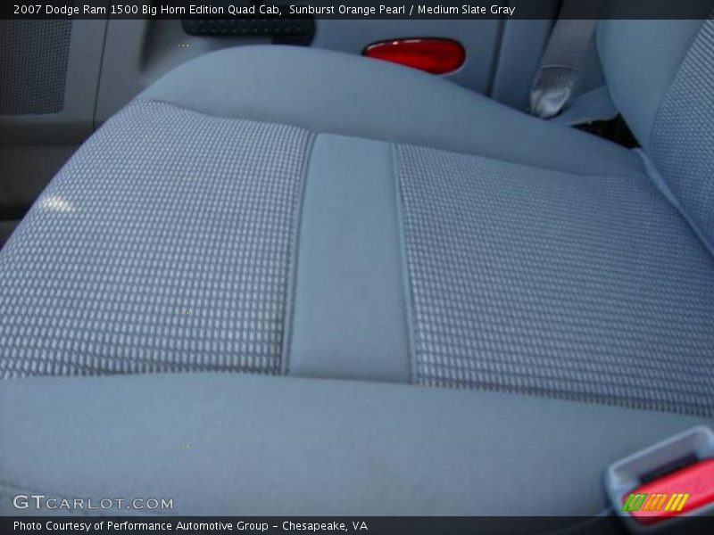 Sunburst Orange Pearl / Medium Slate Gray 2007 Dodge Ram 1500 Big Horn Edition Quad Cab