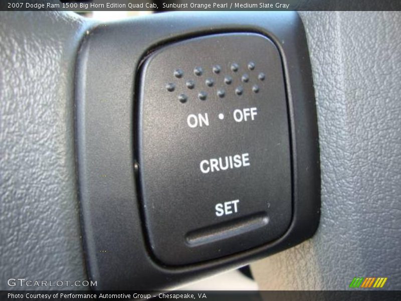 Sunburst Orange Pearl / Medium Slate Gray 2007 Dodge Ram 1500 Big Horn Edition Quad Cab