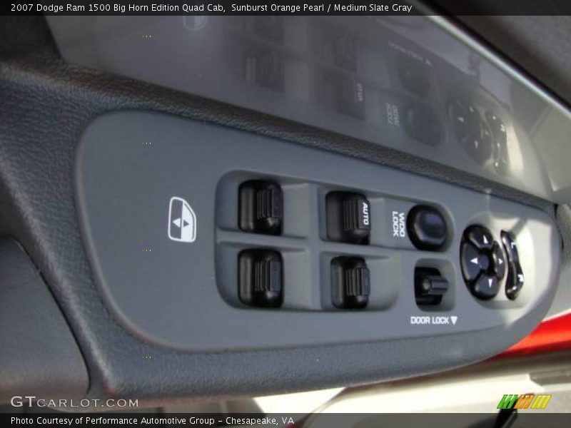 Sunburst Orange Pearl / Medium Slate Gray 2007 Dodge Ram 1500 Big Horn Edition Quad Cab