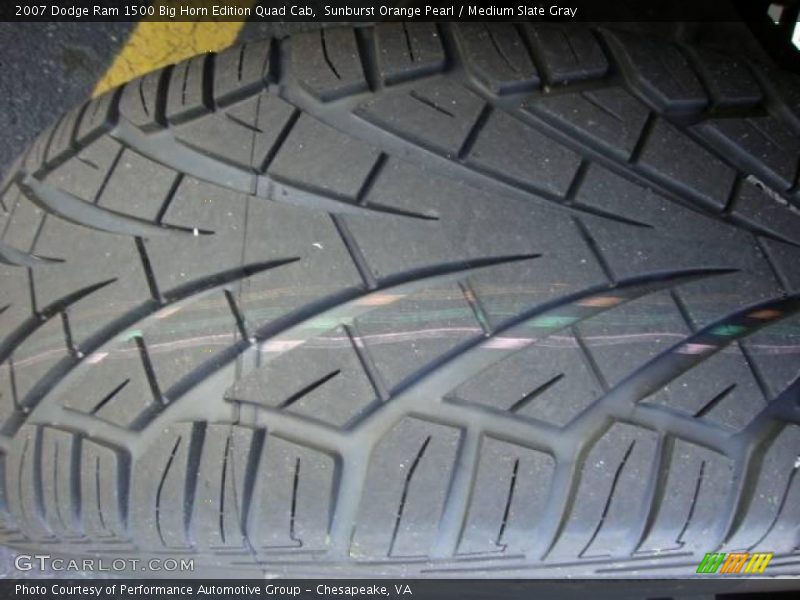 Sunburst Orange Pearl / Medium Slate Gray 2007 Dodge Ram 1500 Big Horn Edition Quad Cab