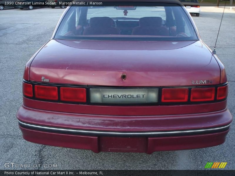 Maroon Metallic / Maroon 1990 Chevrolet Lumina Sedan