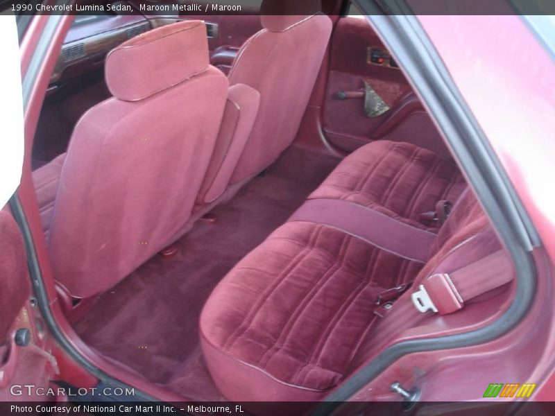 Maroon Metallic / Maroon 1990 Chevrolet Lumina Sedan