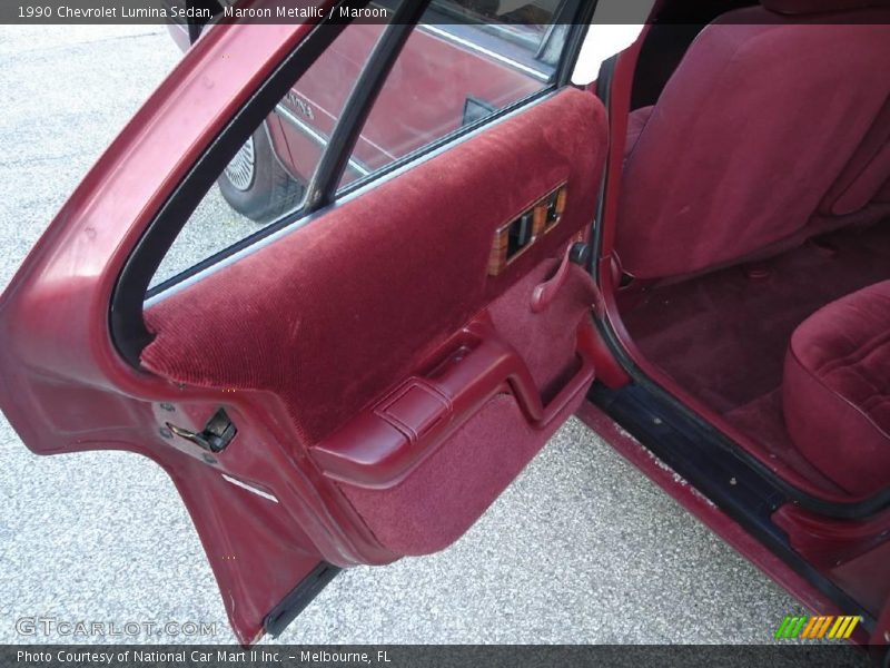 Maroon Metallic / Maroon 1990 Chevrolet Lumina Sedan