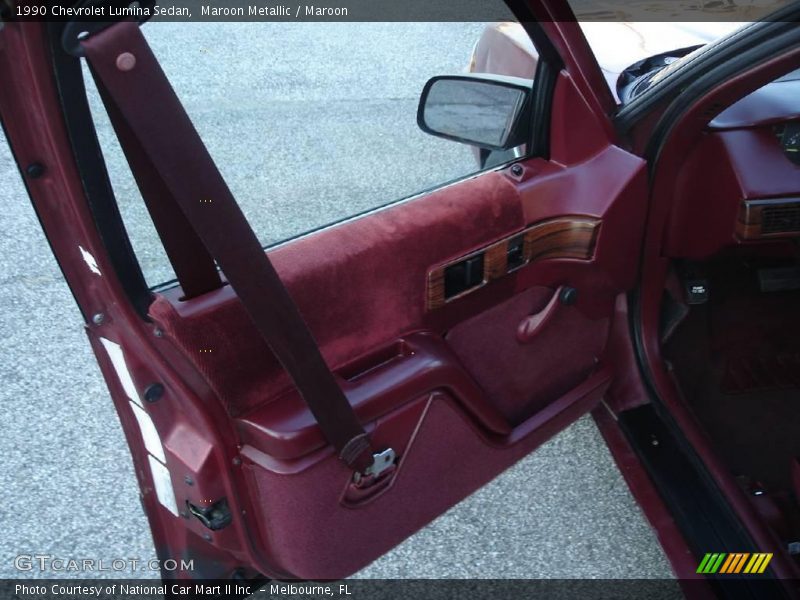 Maroon Metallic / Maroon 1990 Chevrolet Lumina Sedan