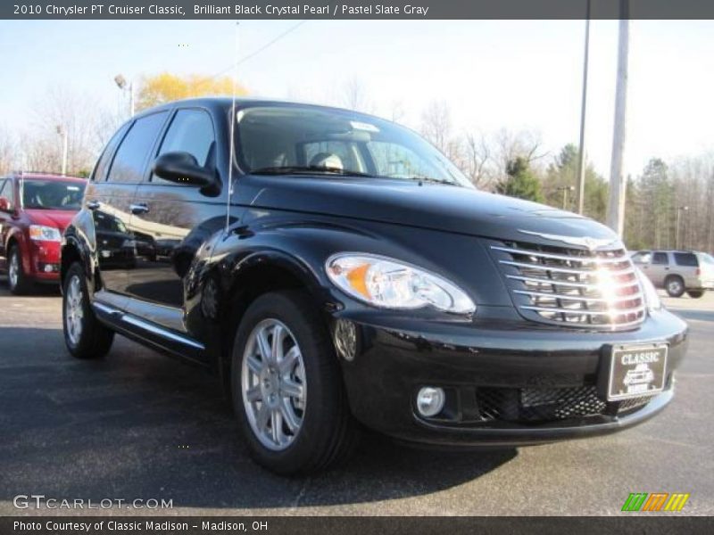 Brilliant Black Crystal Pearl / Pastel Slate Gray 2010 Chrysler PT Cruiser Classic