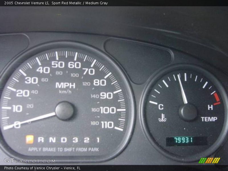 Sport Red Metallic / Medium Gray 2005 Chevrolet Venture LS