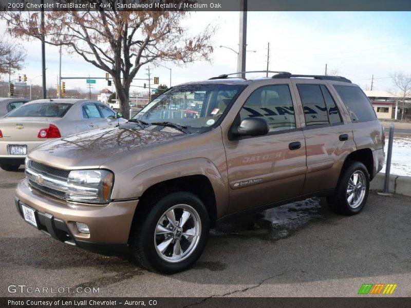 Sandalwood Metallic / Medium Oak 2003 Chevrolet TrailBlazer LT 4x4