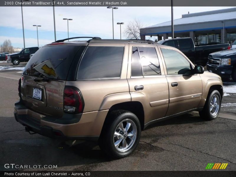 Sandalwood Metallic / Medium Oak 2003 Chevrolet TrailBlazer LT 4x4