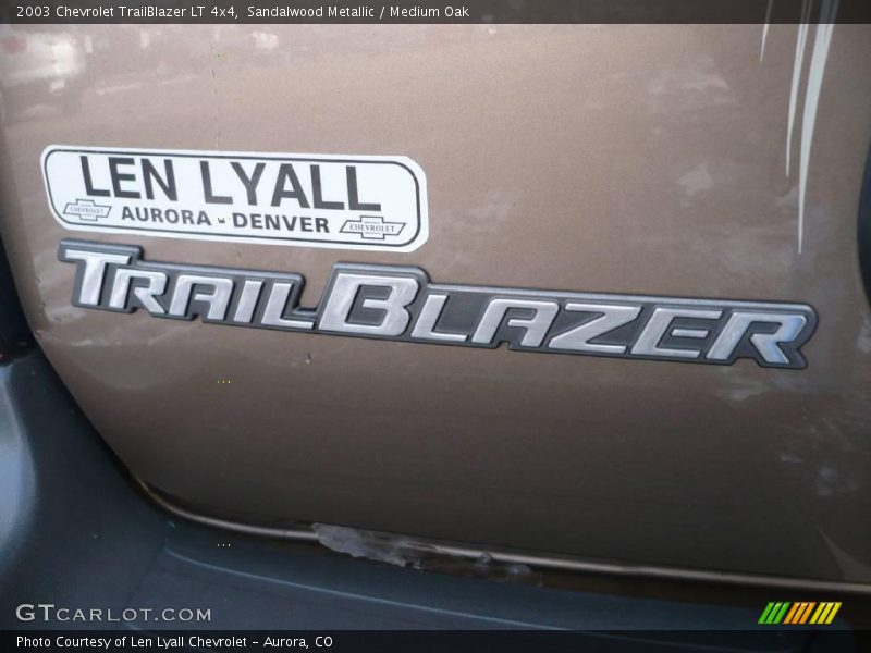 Sandalwood Metallic / Medium Oak 2003 Chevrolet TrailBlazer LT 4x4