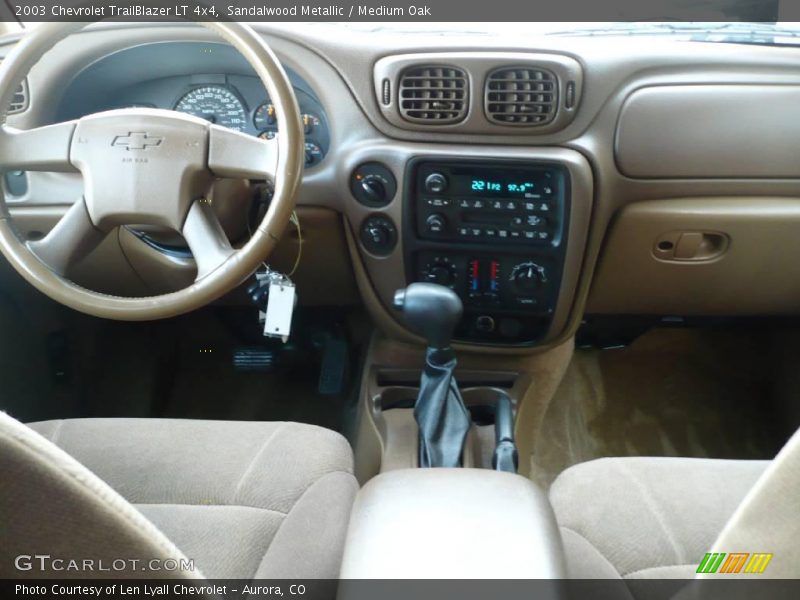 Sandalwood Metallic / Medium Oak 2003 Chevrolet TrailBlazer LT 4x4