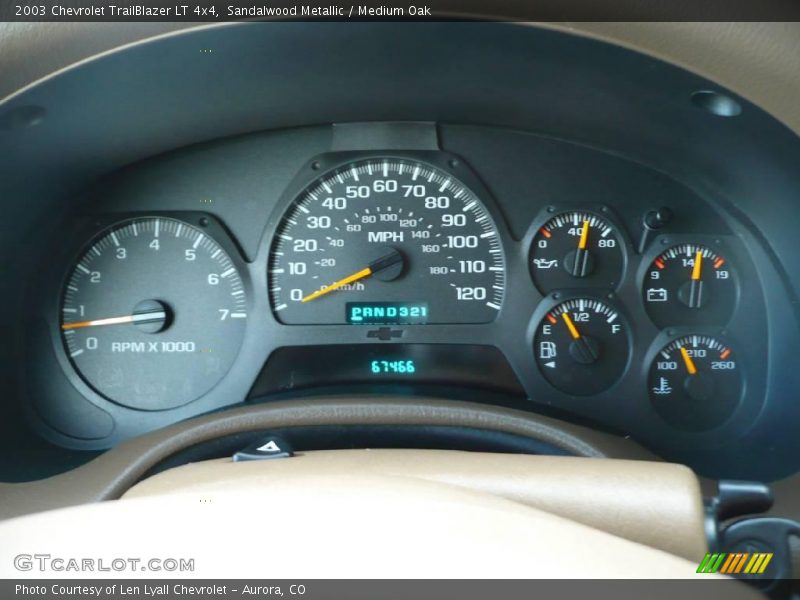 Sandalwood Metallic / Medium Oak 2003 Chevrolet TrailBlazer LT 4x4