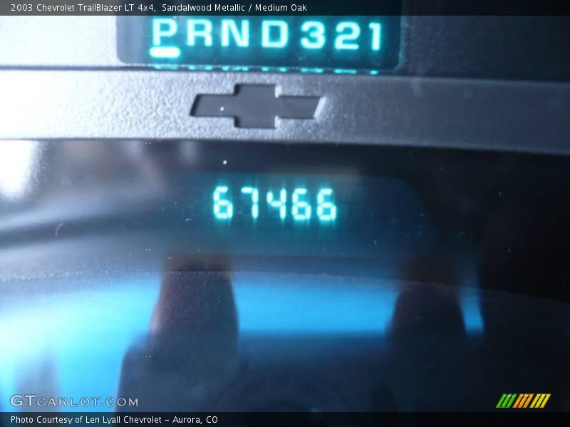 Sandalwood Metallic / Medium Oak 2003 Chevrolet TrailBlazer LT 4x4