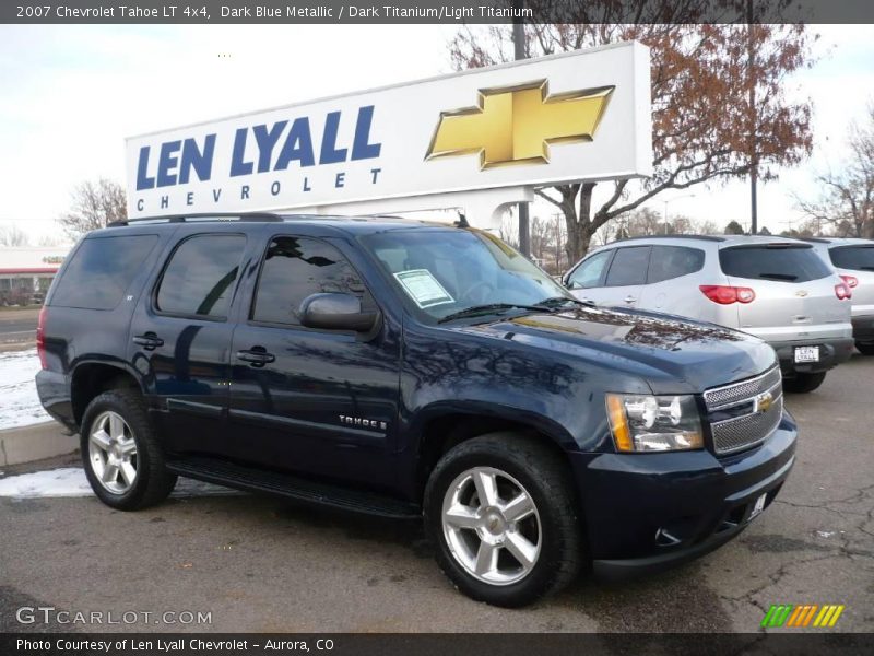 Dark Blue Metallic / Dark Titanium/Light Titanium 2007 Chevrolet Tahoe LT 4x4