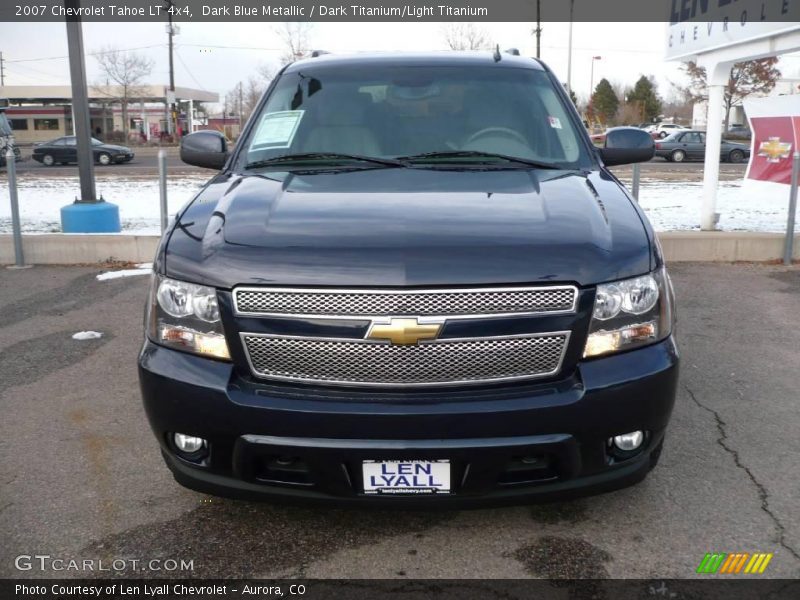 Dark Blue Metallic / Dark Titanium/Light Titanium 2007 Chevrolet Tahoe LT 4x4