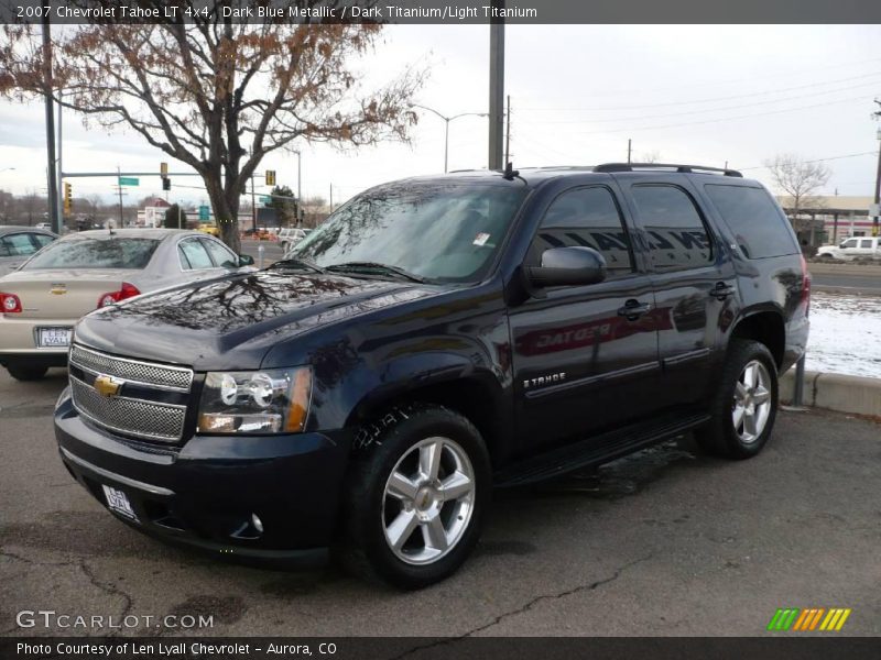 Dark Blue Metallic / Dark Titanium/Light Titanium 2007 Chevrolet Tahoe LT 4x4