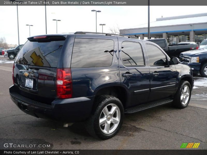 Dark Blue Metallic / Dark Titanium/Light Titanium 2007 Chevrolet Tahoe LT 4x4