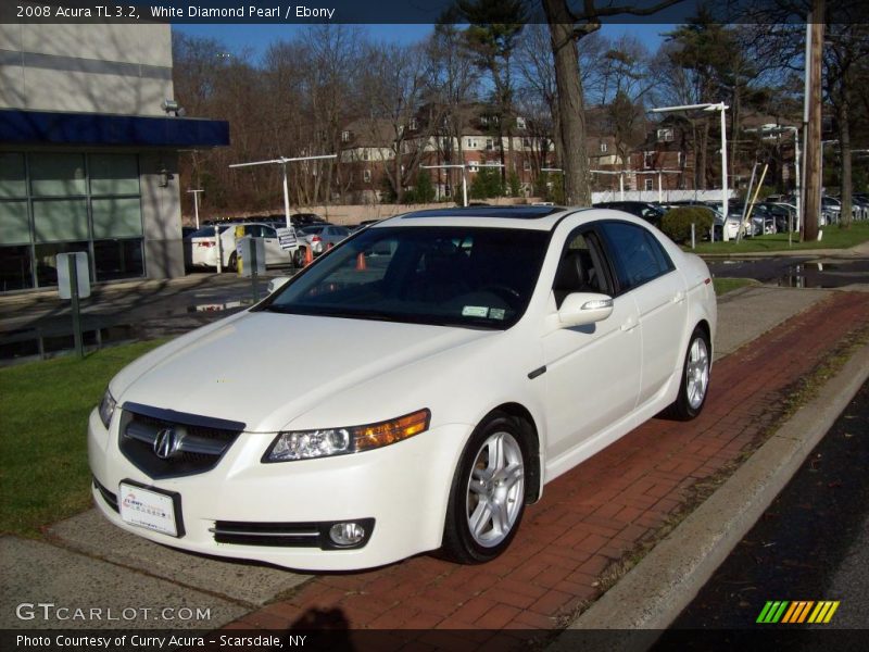 White Diamond Pearl / Ebony 2008 Acura TL 3.2
