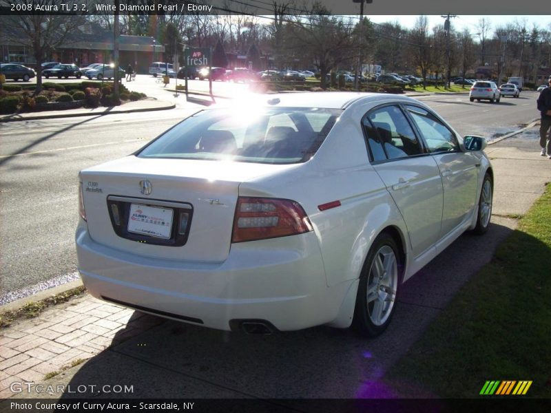 White Diamond Pearl / Ebony 2008 Acura TL 3.2