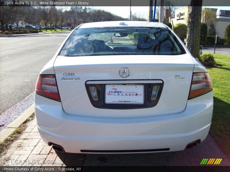 White Diamond Pearl / Ebony 2008 Acura TL 3.2
