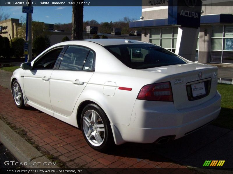 White Diamond Pearl / Ebony 2008 Acura TL 3.2