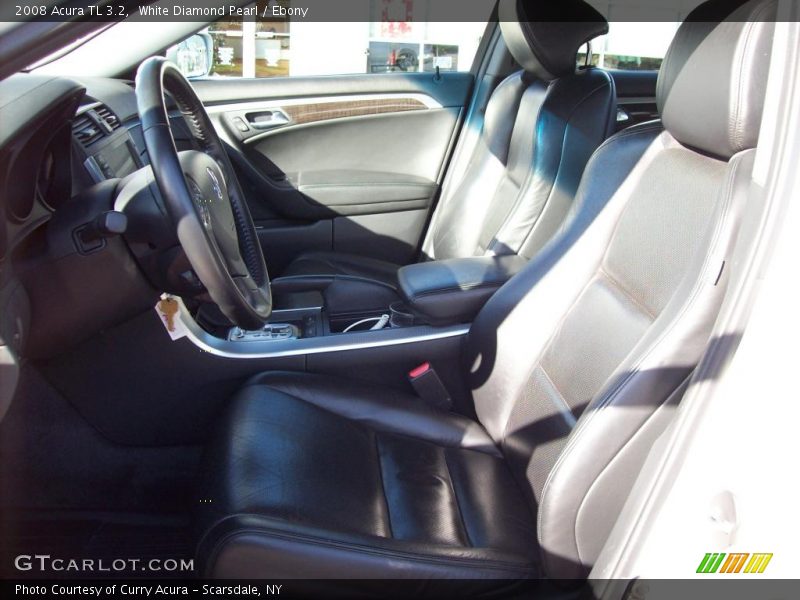 White Diamond Pearl / Ebony 2008 Acura TL 3.2