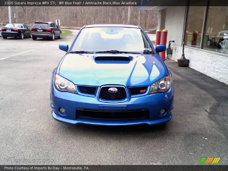 WR Blue Pearl / Anthracite Black/Blue Alcantara 2006 Subaru Impreza WRX STi