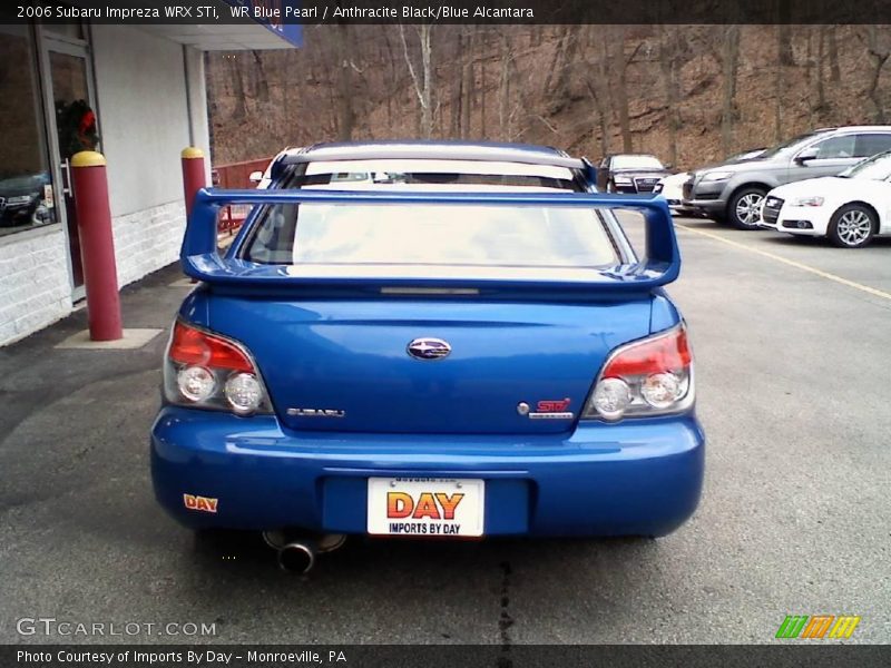 WR Blue Pearl / Anthracite Black/Blue Alcantara 2006 Subaru Impreza WRX STi