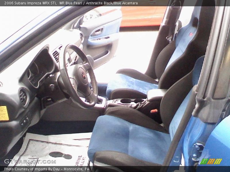 WR Blue Pearl / Anthracite Black/Blue Alcantara 2006 Subaru Impreza WRX STi