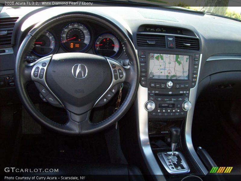 White Diamond Pearl / Ebony 2008 Acura TL 3.2