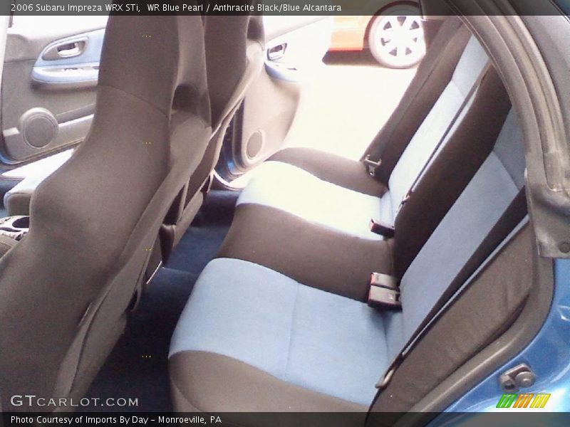 WR Blue Pearl / Anthracite Black/Blue Alcantara 2006 Subaru Impreza WRX STi