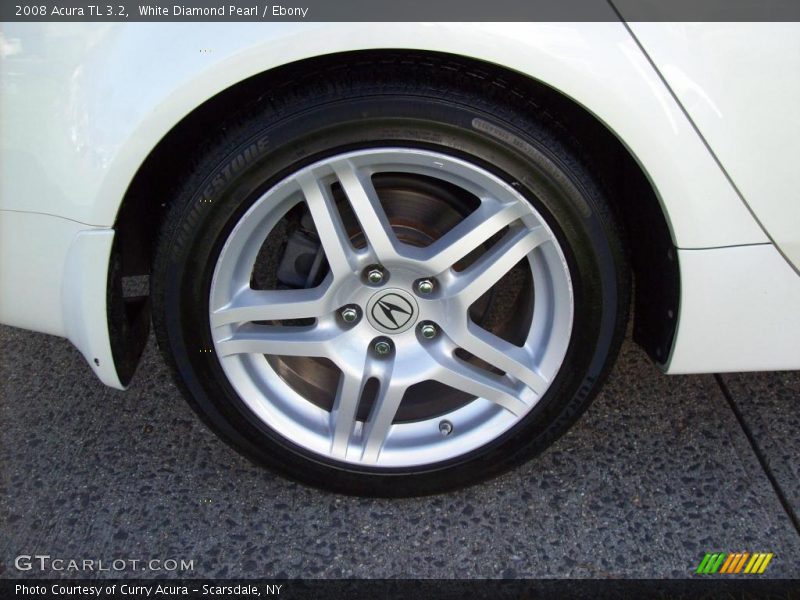 White Diamond Pearl / Ebony 2008 Acura TL 3.2