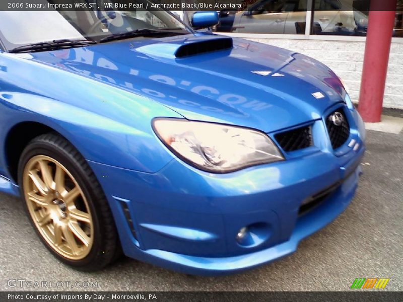 WR Blue Pearl / Anthracite Black/Blue Alcantara 2006 Subaru Impreza WRX STi