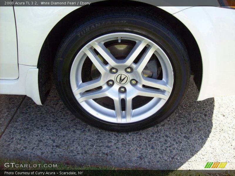 White Diamond Pearl / Ebony 2008 Acura TL 3.2