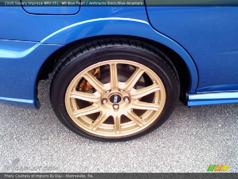 WR Blue Pearl / Anthracite Black/Blue Alcantara 2006 Subaru Impreza WRX STi