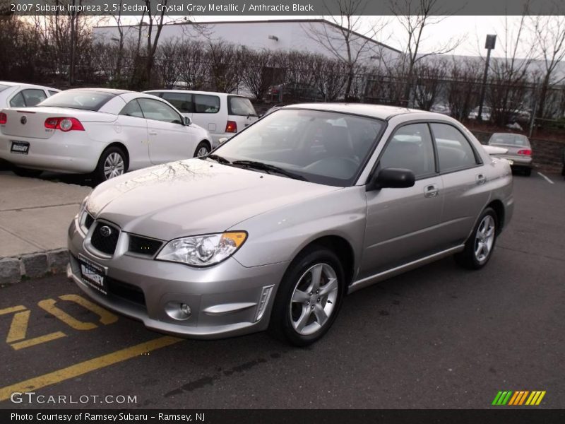 Crystal Gray Metallic / Anthracite Black 2007 Subaru Impreza 2.5i Sedan