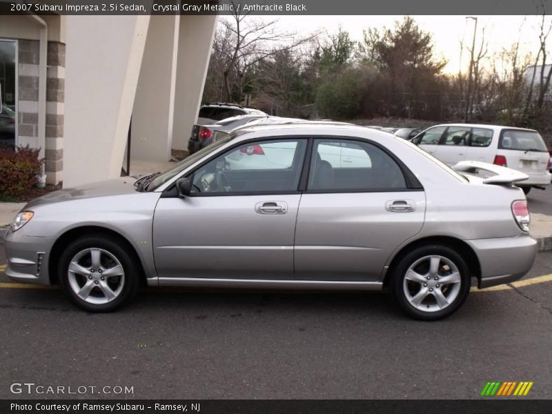 Crystal Gray Metallic / Anthracite Black 2007 Subaru Impreza 2.5i Sedan