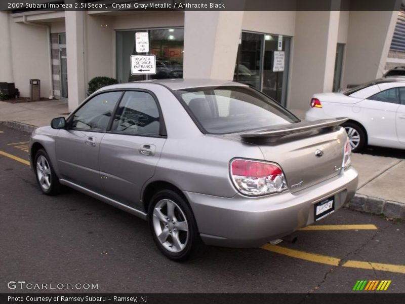 Crystal Gray Metallic / Anthracite Black 2007 Subaru Impreza 2.5i Sedan