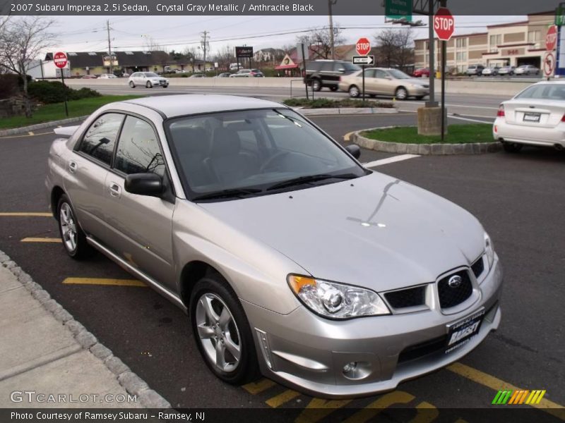 Crystal Gray Metallic / Anthracite Black 2007 Subaru Impreza 2.5i Sedan