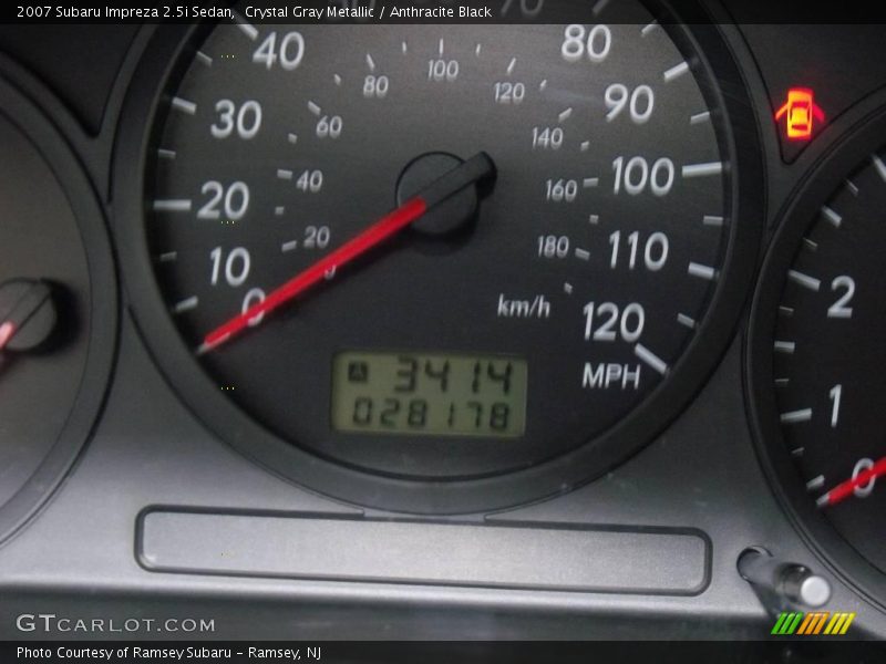 Crystal Gray Metallic / Anthracite Black 2007 Subaru Impreza 2.5i Sedan