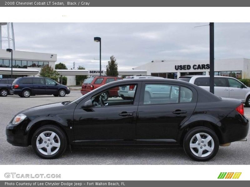 Black / Gray 2008 Chevrolet Cobalt LT Sedan