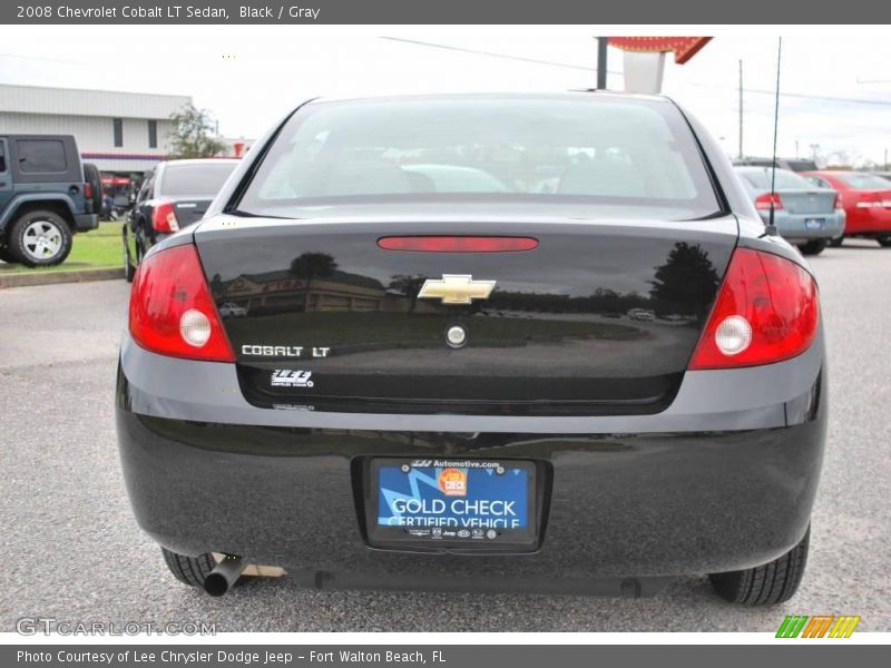 Black / Gray 2008 Chevrolet Cobalt LT Sedan