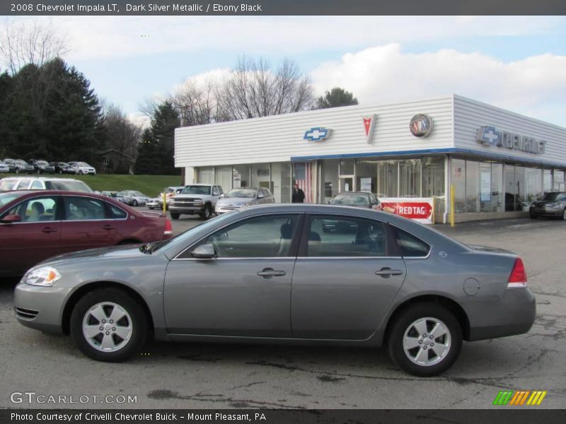 Dark Silver Metallic / Ebony Black 2008 Chevrolet Impala LT