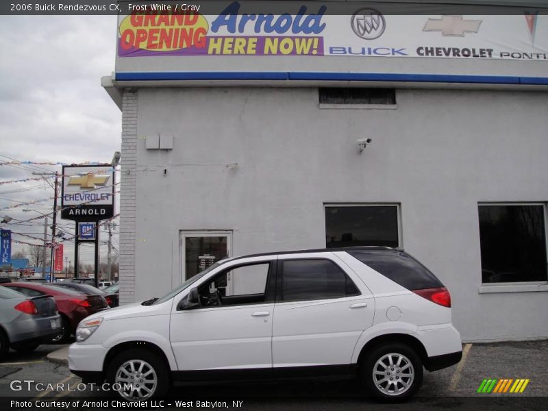 Frost White / Gray 2006 Buick Rendezvous CX