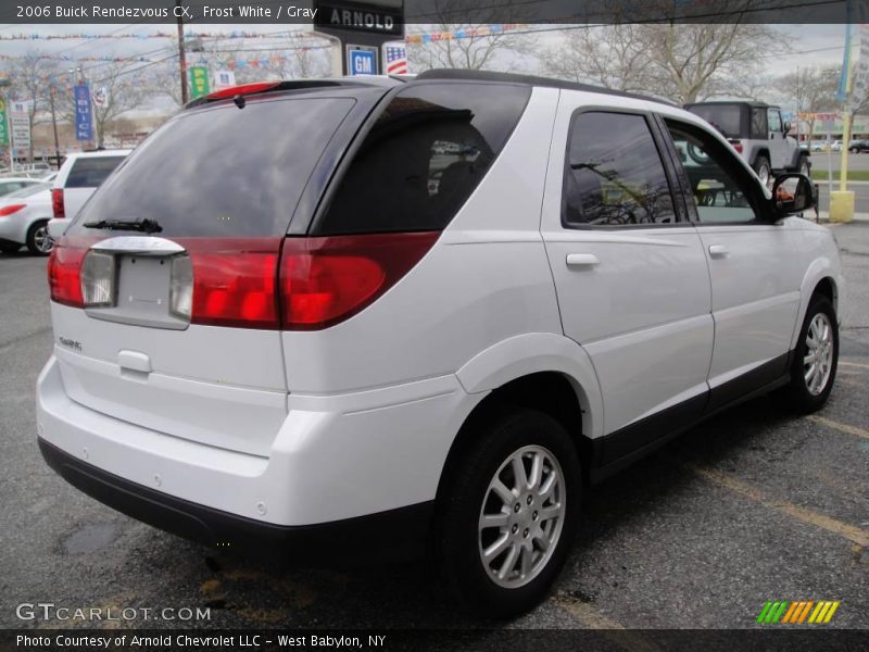 Frost White / Gray 2006 Buick Rendezvous CX