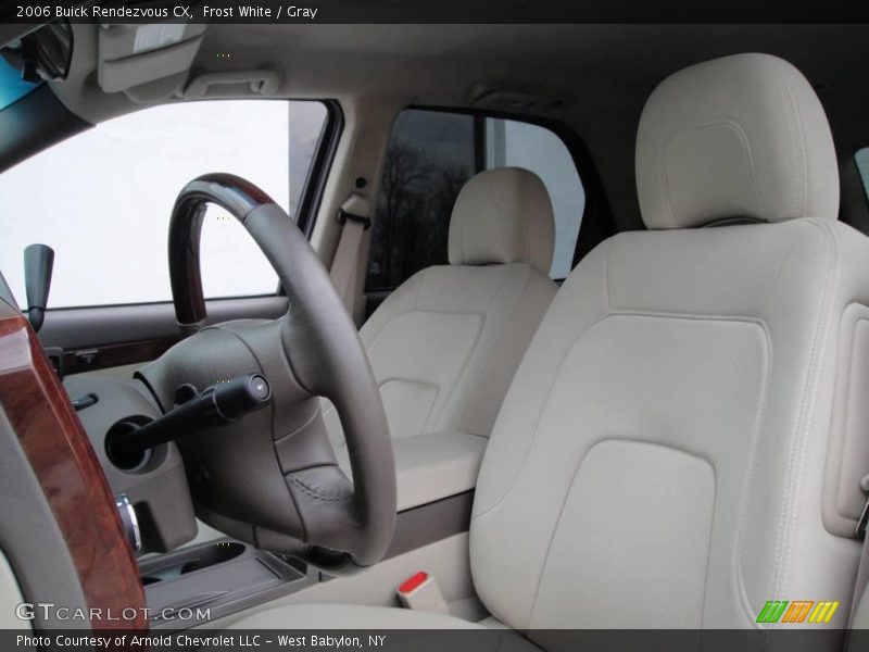 Frost White / Gray 2006 Buick Rendezvous CX