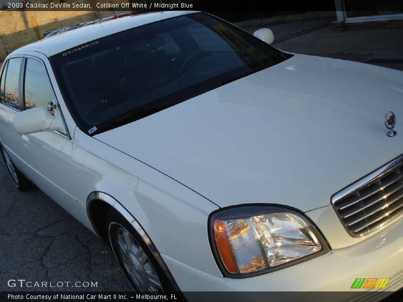 Cotillion Off White / Midnight Blue 2003 Cadillac DeVille Sedan