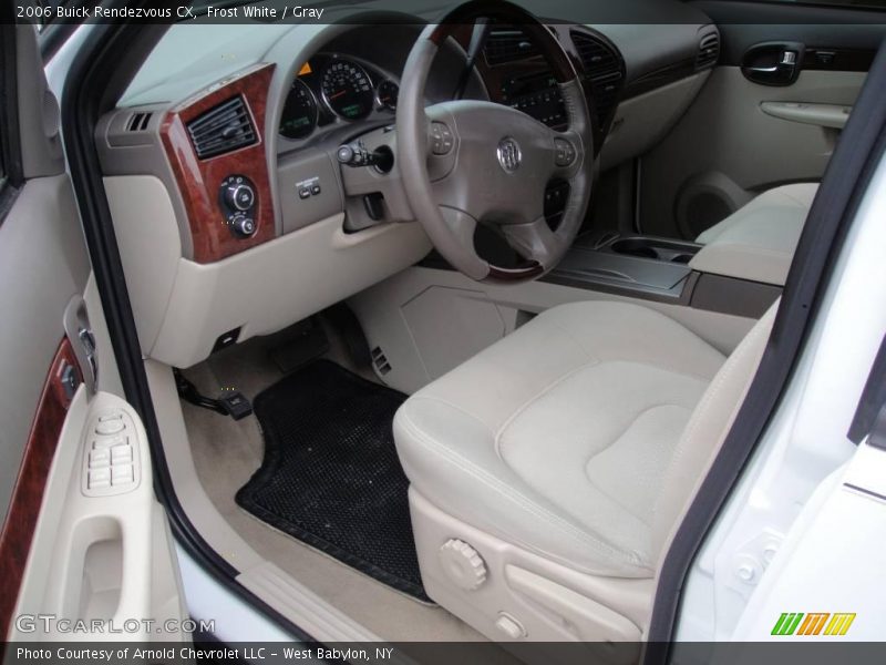 Frost White / Gray 2006 Buick Rendezvous CX