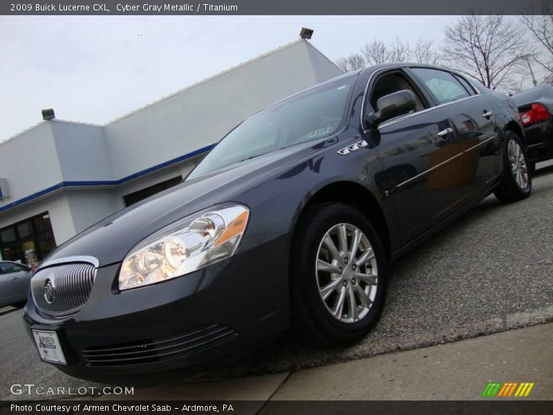 Cyber Gray Metallic / Titanium 2009 Buick Lucerne CXL