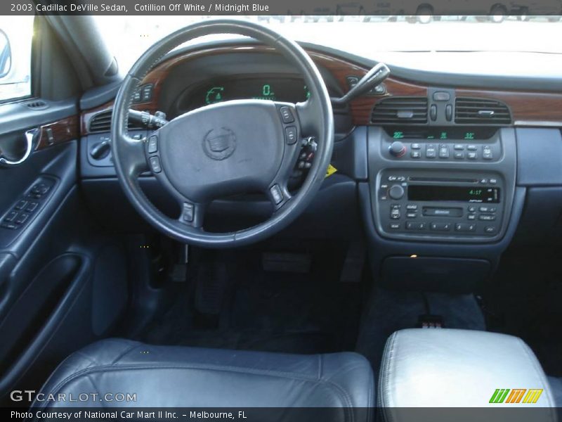 Cotillion Off White / Midnight Blue 2003 Cadillac DeVille Sedan