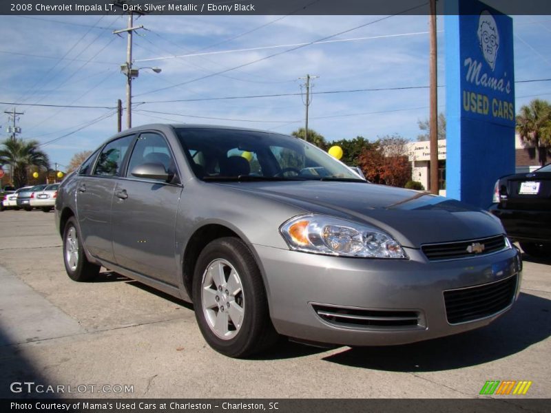 Dark Silver Metallic / Ebony Black 2008 Chevrolet Impala LT